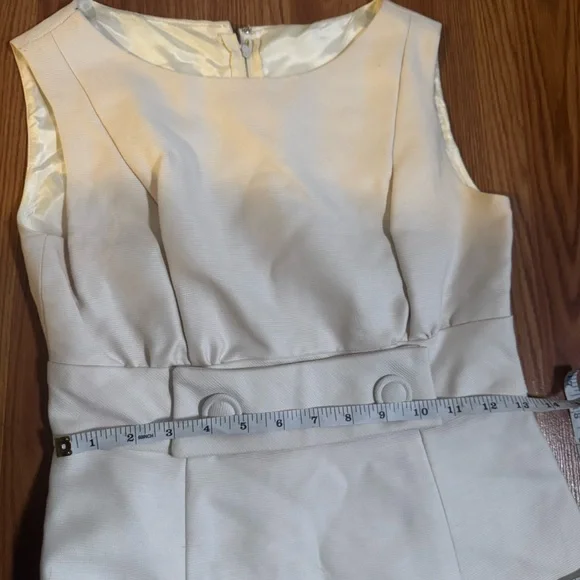 VTG 60’s Emma Domb California White Dress & Coat Set Size S Retro Classic Career - Picture 8 of 16